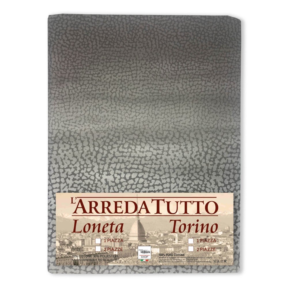 TELO ARREDO COPRITUTTO GRAN FOULARD COPRILETTO COPRIDIVANO TESSUTO BOY  GRIGIO 1 PIAZZA