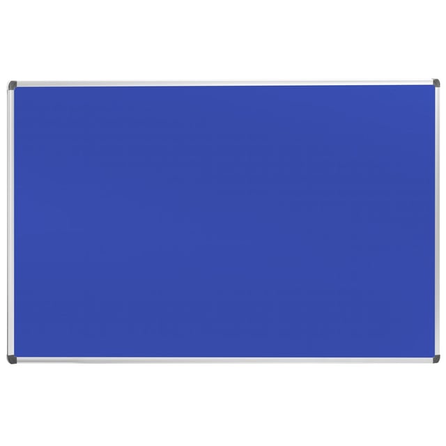 Danieli | Bacheca in Feltro Blu 150 × 100 | Pannello in Feltro Blu con Telaio in Alluminio e Coprivite. Lavagna Feltro da Muro per Foto e Avvisi.