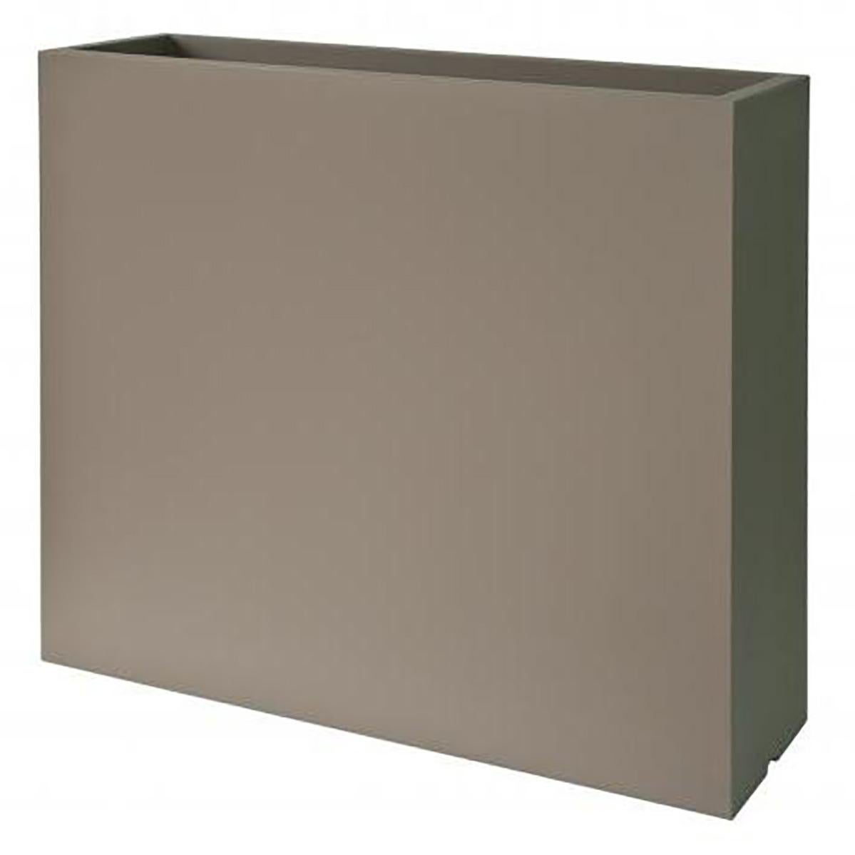 Euro3plast Pflanzkasten Up 3059.G9 – Taupe Blumenkübel 50 Cm, Frostfest Bis -20°C