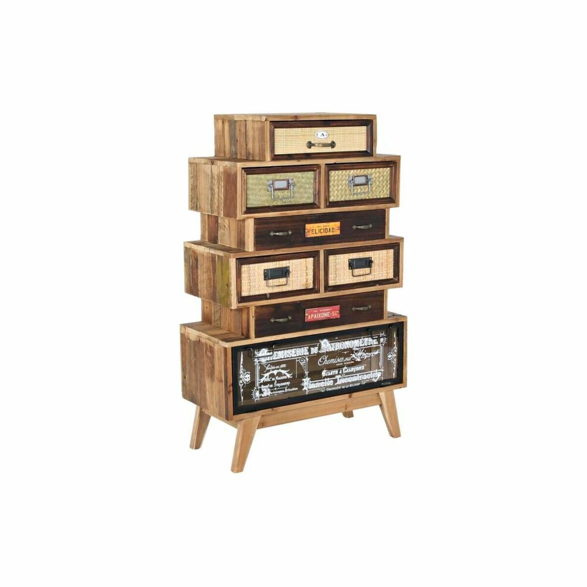 Cassettiera DKD Home Decor Abete Naturale MDF Vintage 70 X 33 5 X 111 cassettiera-dkd-home-decor-abete-naturale-mdf-vintage-70-x-33-5-x-111