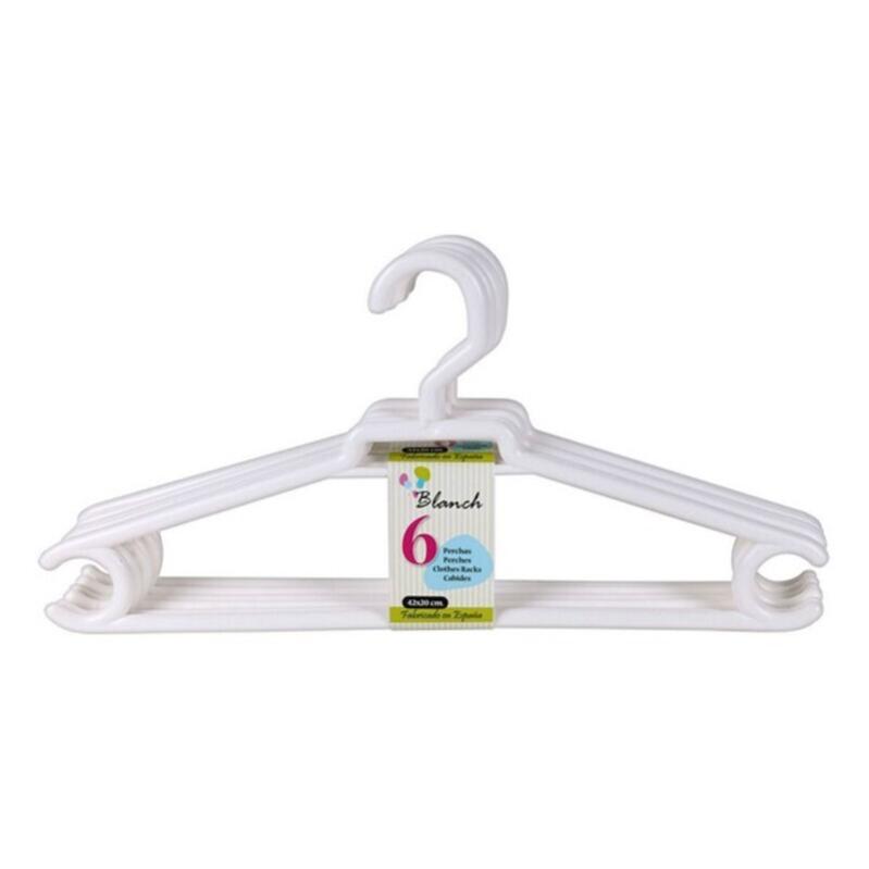HOUSE DAY Grucce In Velluto Bianco Con Gancio Oro Rosa - Antiscivolo E Salvaspazio - Confezione Da 60 - 3