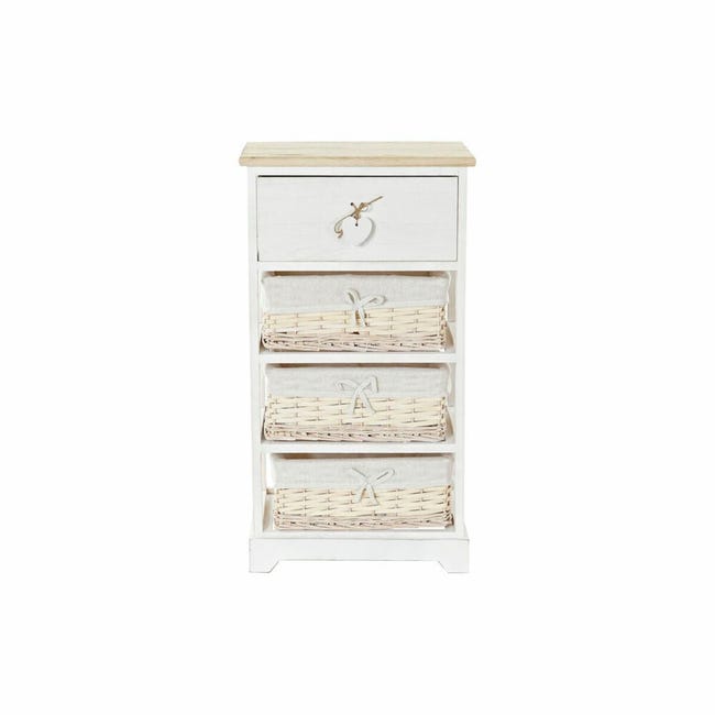 Cassettiera HWC-K83, cassettiera mobile, legno 55x39,5x28,5cm ~ bianco Cassettiera HWC-K83, cassettiera mobile, legno 55x39,5x28,5cm ~ bianco