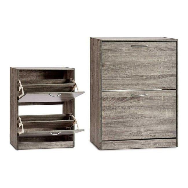 Range chaussures Gris Contre plaqu 24 x 80 x 60 cm Leroy Merlin