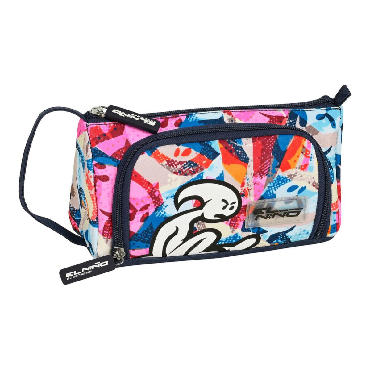 Napapijri HAPPY PEN ORGANIZER Astuccio, 22 cm, Multicolore (Fantasy