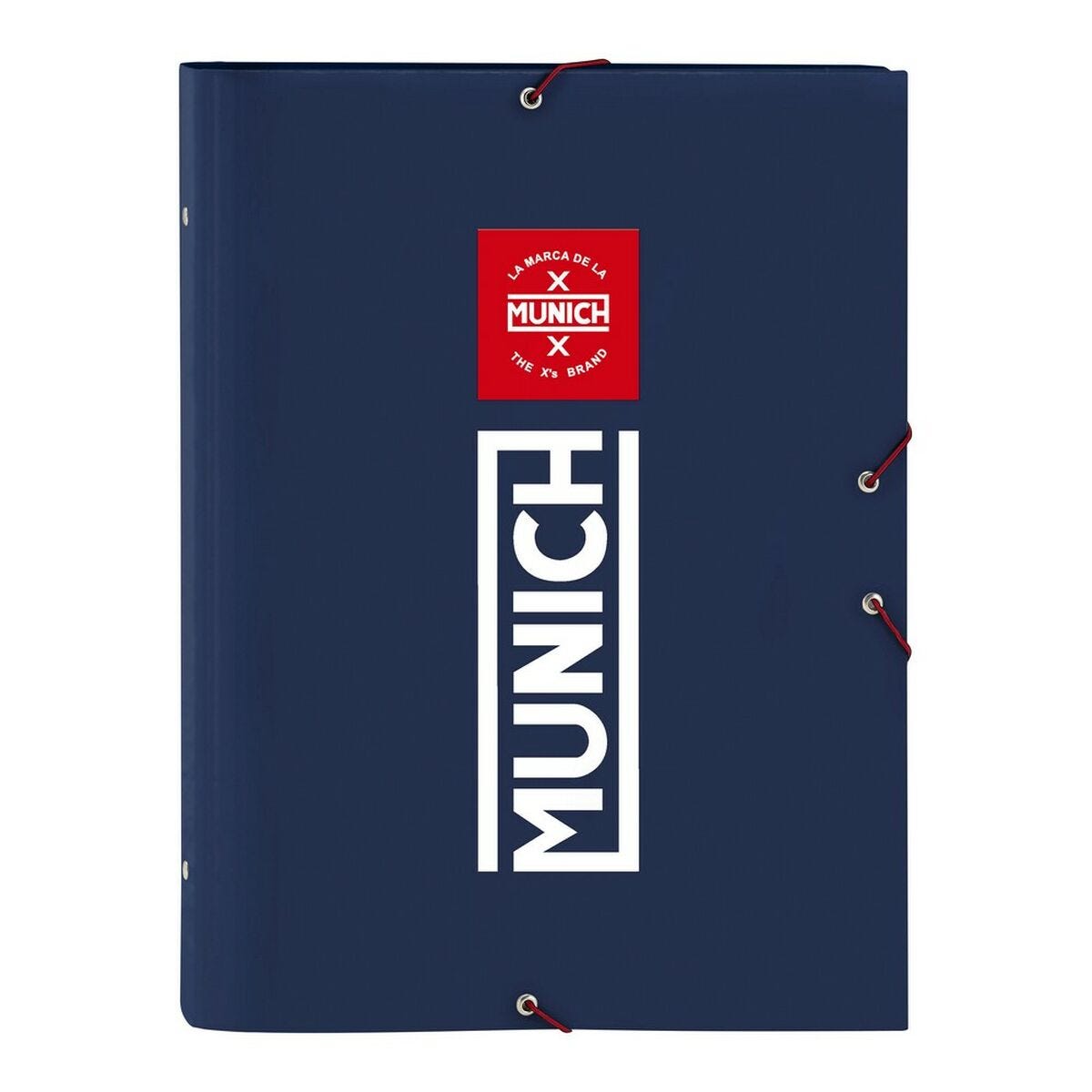 Classificatore Documenti Munich Storm Blu Marino A4 (26 x 33.5 x 4 cm)