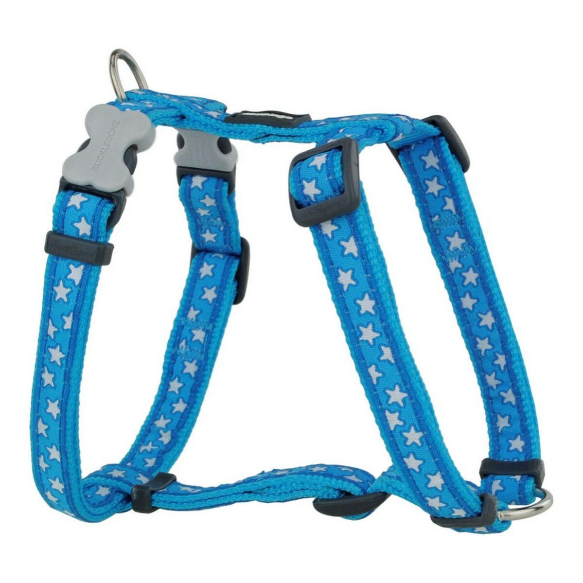 Cat Harness Red Dingo Style Turquoise Star White Strap main image 0