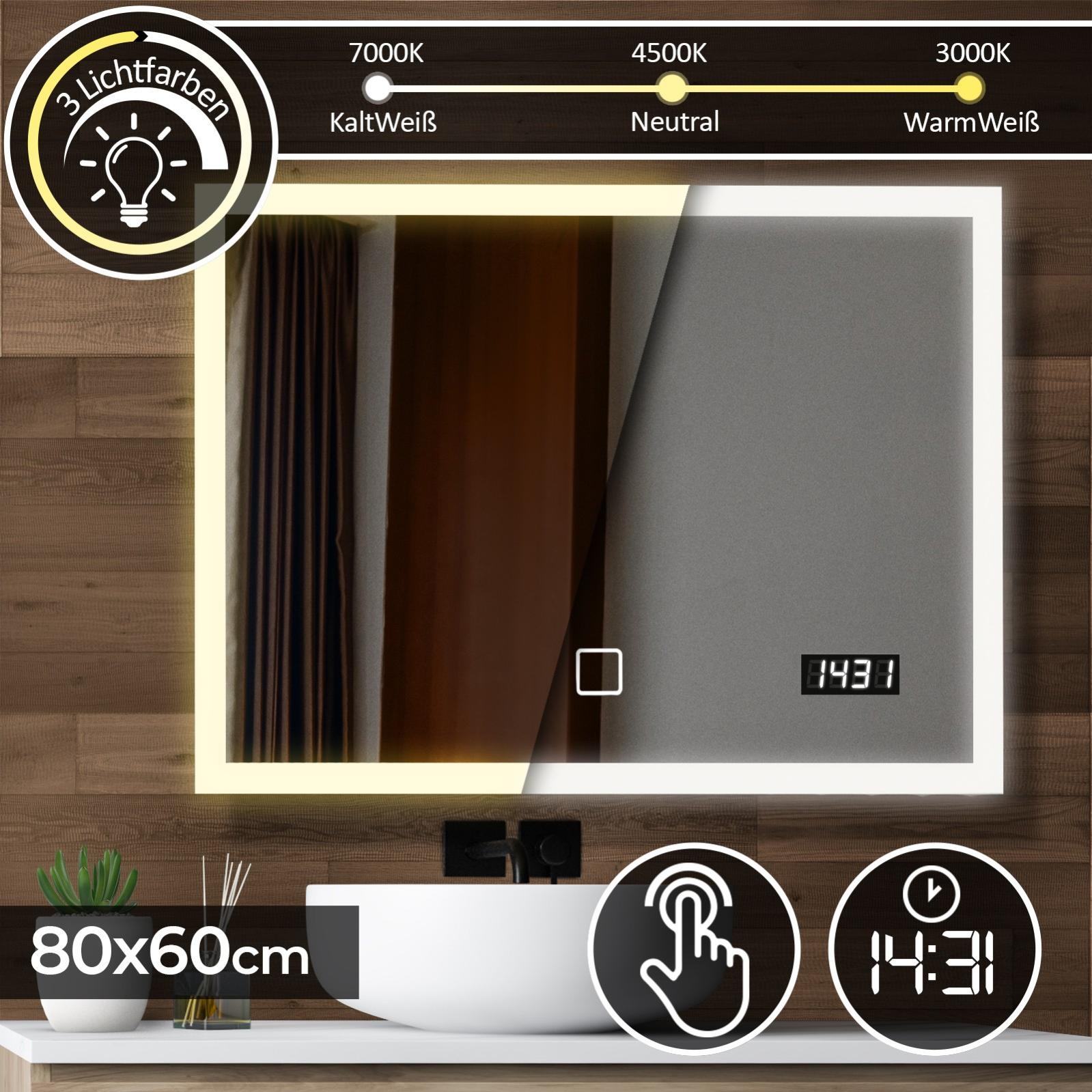 Mimoqk Orologio Da Auto Con Display LED Touch - Orologio Per Cruscotto Con Controllo Luminosit&agrave; Automatica