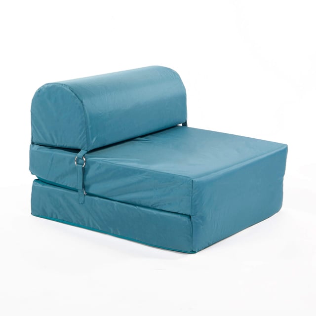 CHAUFFEUSE ALOHA TOILE DEPERLANTE BLEU CANARD 61X75X48CM