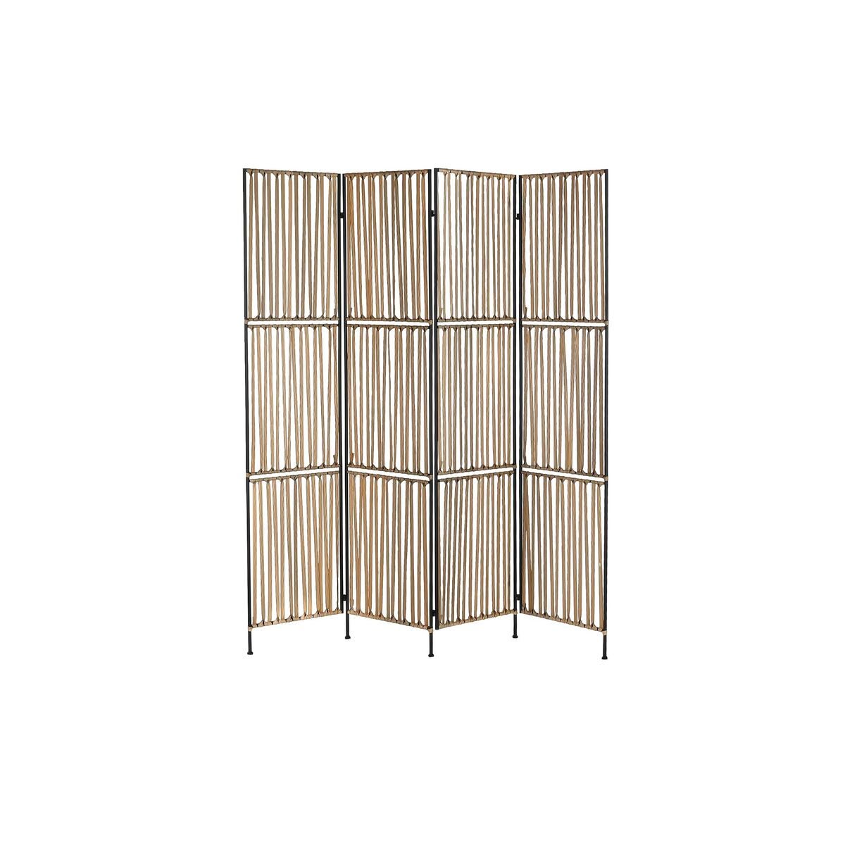 Biombo DKD Home Decor Metal Rat n Sint tico 160 X 1 3 X 180 Cm 