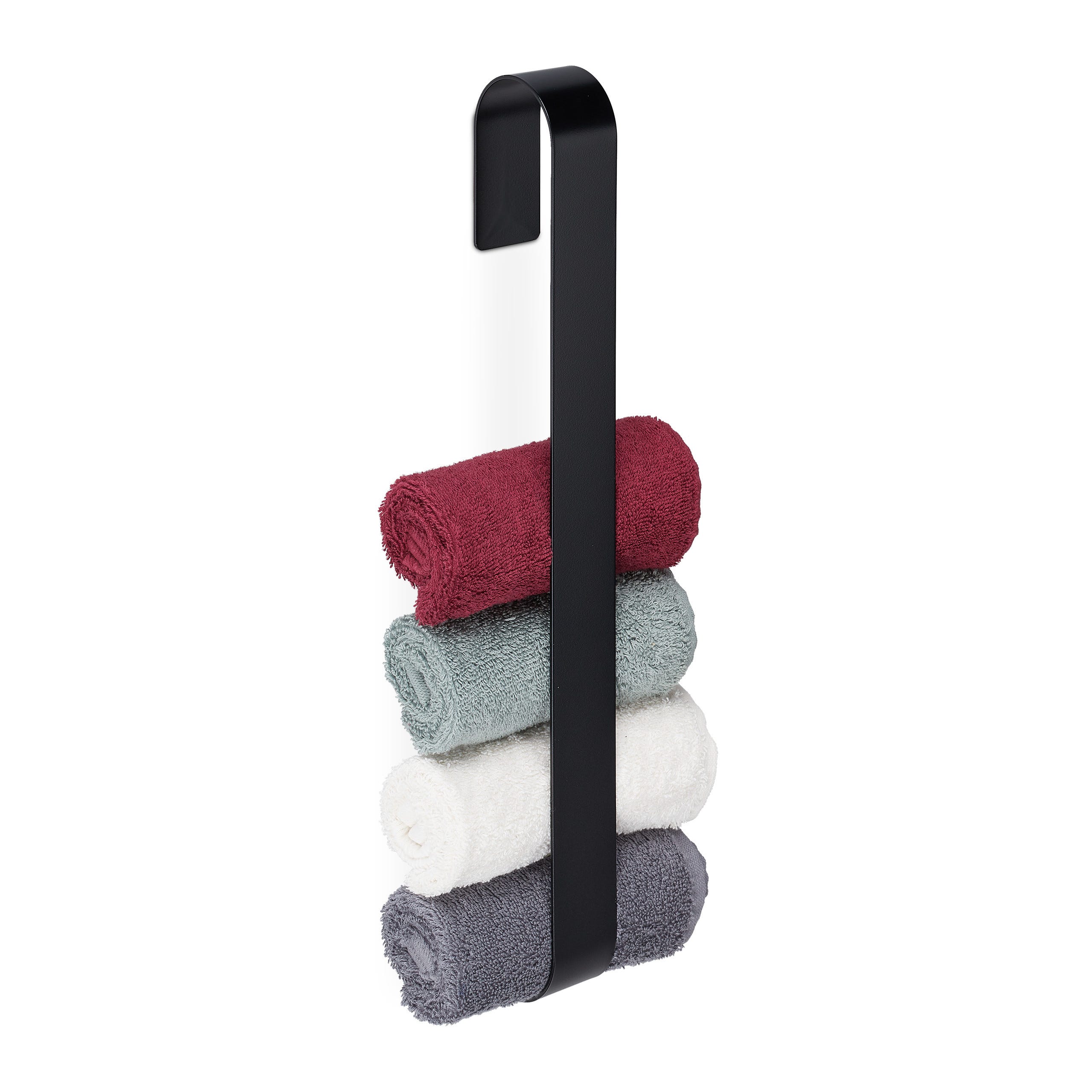 Porte-serviettes sans perçage Anneau de serviette en acier inoxydable  auto-adhésif