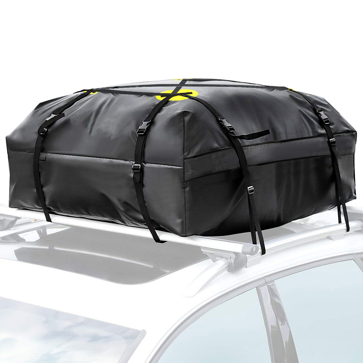 Sac de cargaison étanche sacoche de rangement pour toit de voiture  universel 95 x 95 x 45cm avec 4 sangles 500D
