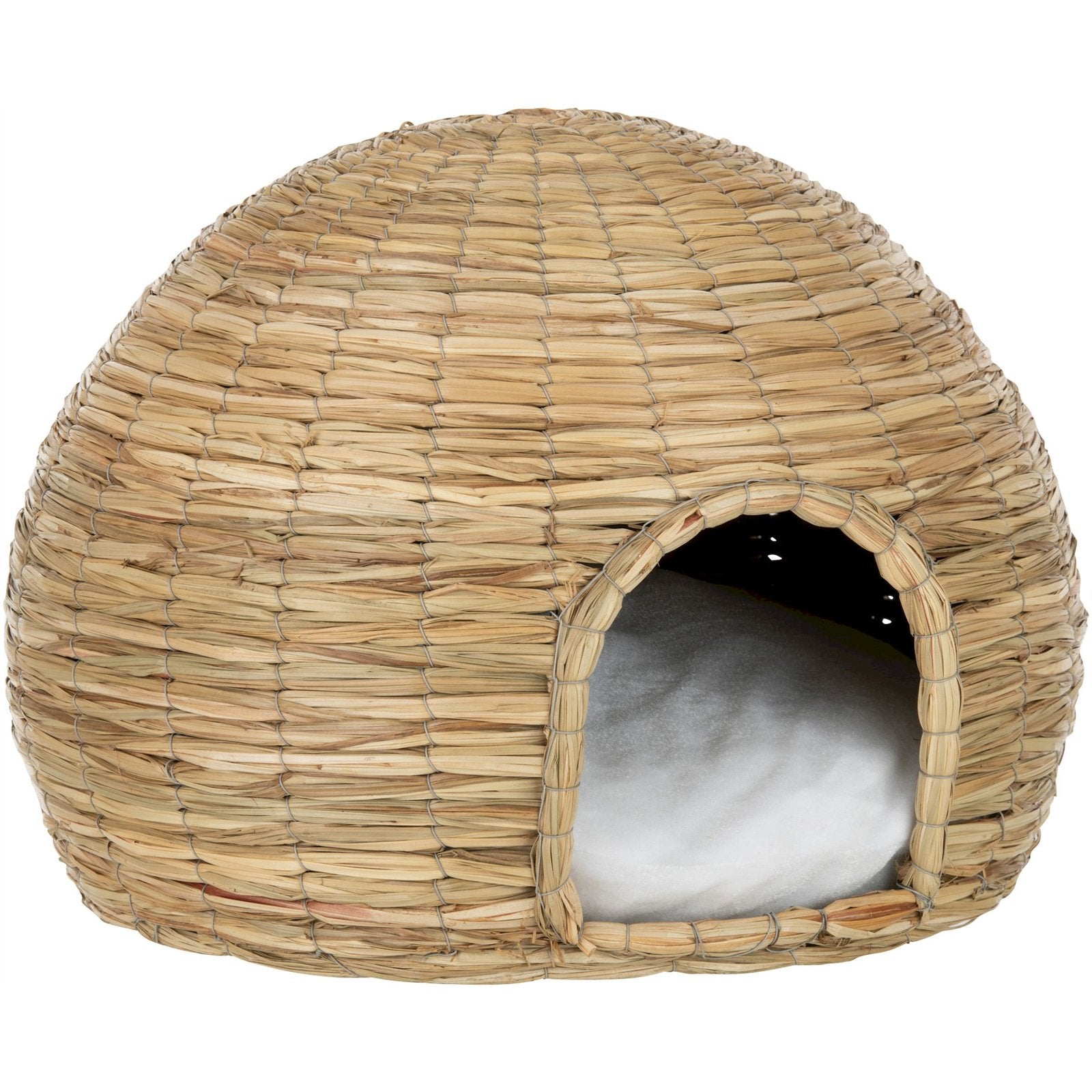 Niche GENERIQUE Panier Rond pour Chat Polyester 55cm Naturel