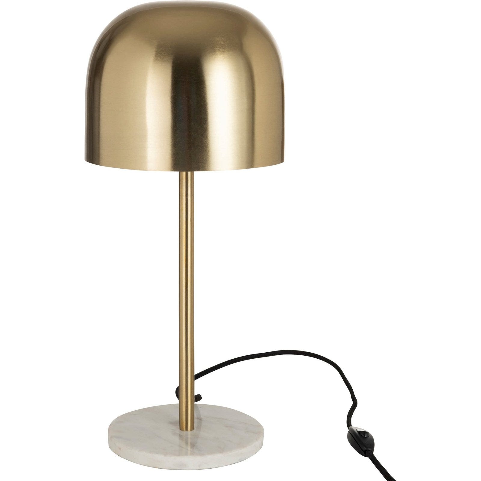 Lampe à poser en métal doré avec port USB ARIPO