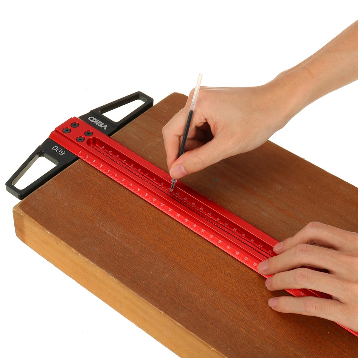 Righello Multiangolo In Lega Alluminio - Strumento Di Misura Precisione Per Falegnami E Fai-da-te - Foto 4