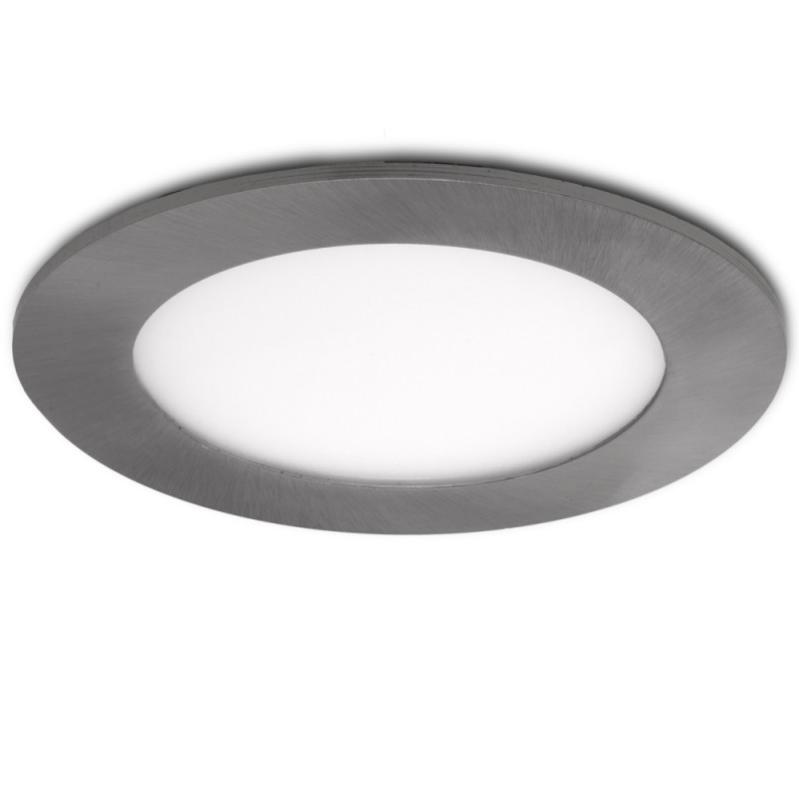 Placa led 6w 449lm 3000ºk circular niquel satinado 50.000h [gl-cl-r6n-ww]