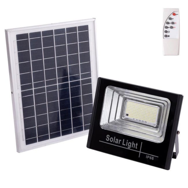 Proiettore LED SMD da 100 W per esterni con pannello solare, sensore Proiettore LED SMD da 100 W per esterni con pannello solare, sensore