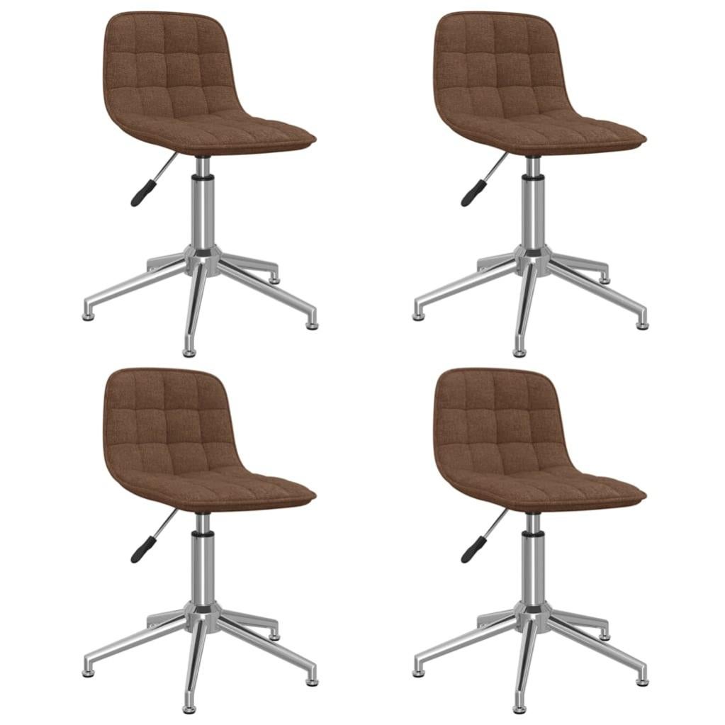 VidaXL Set 2 Sedie Da Pranzo In Tessuto Nero - Imbottite, Design Moderno, Fino A 110 Kg - 3