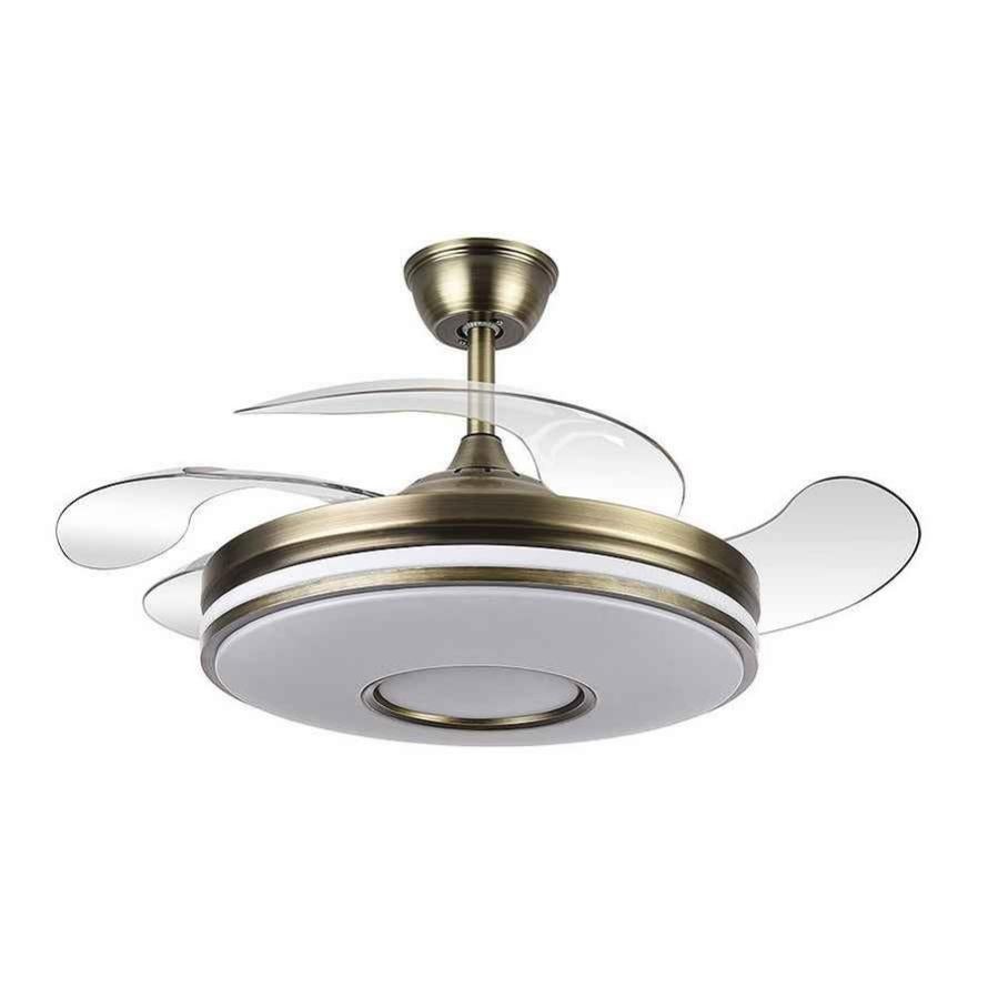 Ventilatore DANI LED DC integrato, colore pelle FABRILAMP | Leroy Merlin
