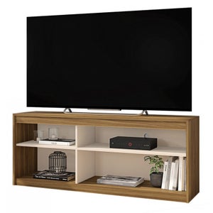 Meuble salon/séjour en mélaminé. Meuble TV (max 55 pouces) avec de l'espace  de rangement. L-H-P : 240-185-41 cm