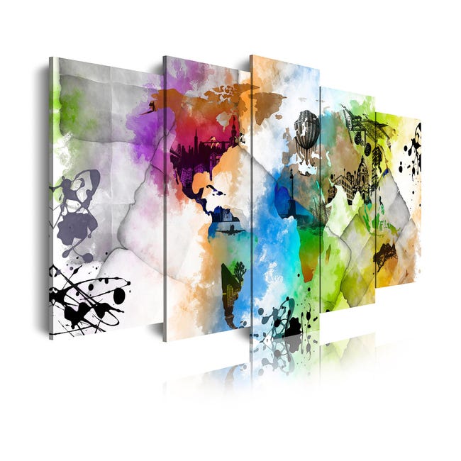 Novart Quadros - Completamente Pronto Da Appendere - Immagini - Fiori Astratto - 7 Pezzi Set Moderni - N036467a Novart Quadros - Completamente Pronto Da Appendere - Immagini - Fiori Astratto - 7 Pezzi Set Moderni - N036467a