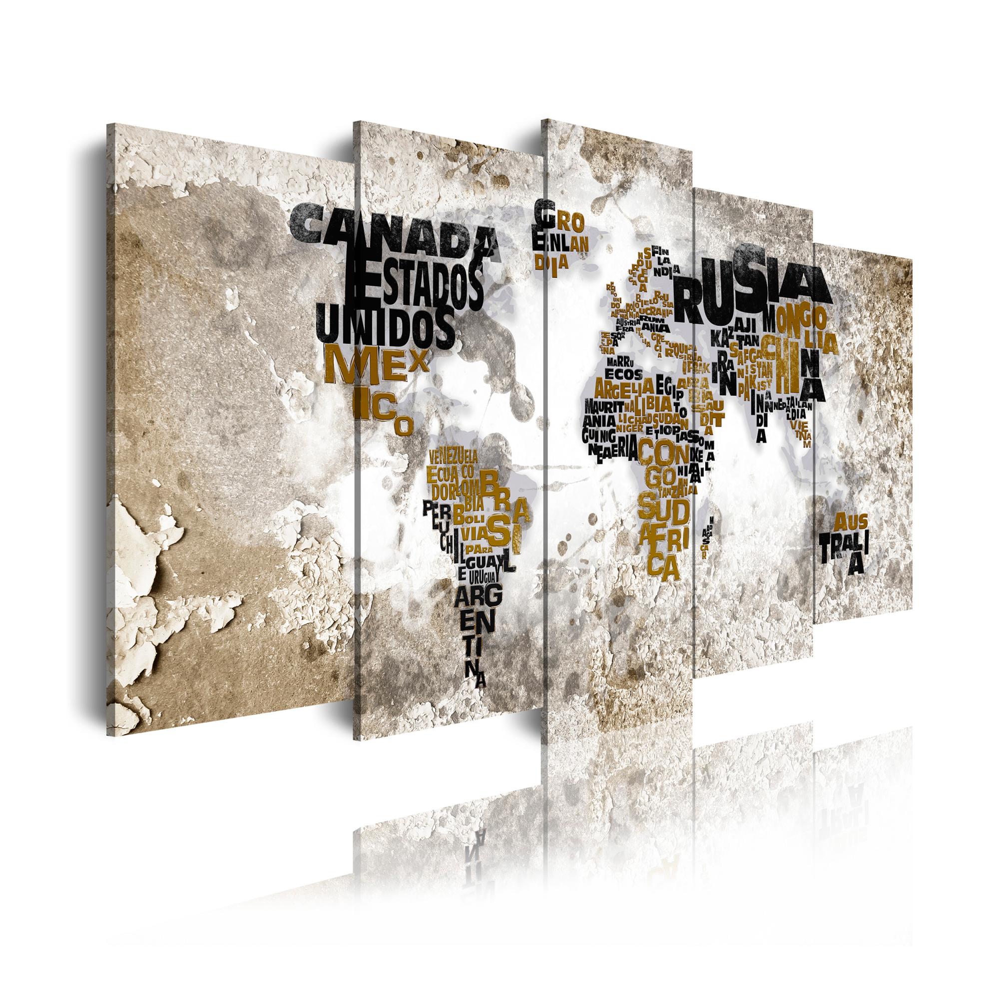 Novart Quadros - Completamente Pronto Da Appendere - Immagini - Boho - 7 Pezzi Set Moderni - N023171a
