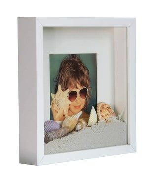 Shampsen Cadre Photo 3D Cadre Blanc 20x20 et 17x17 cm Shadow Box Mur ou  Bureau Cadeau de Famille pour Enfants, Lot de 2 : : Animalerie
