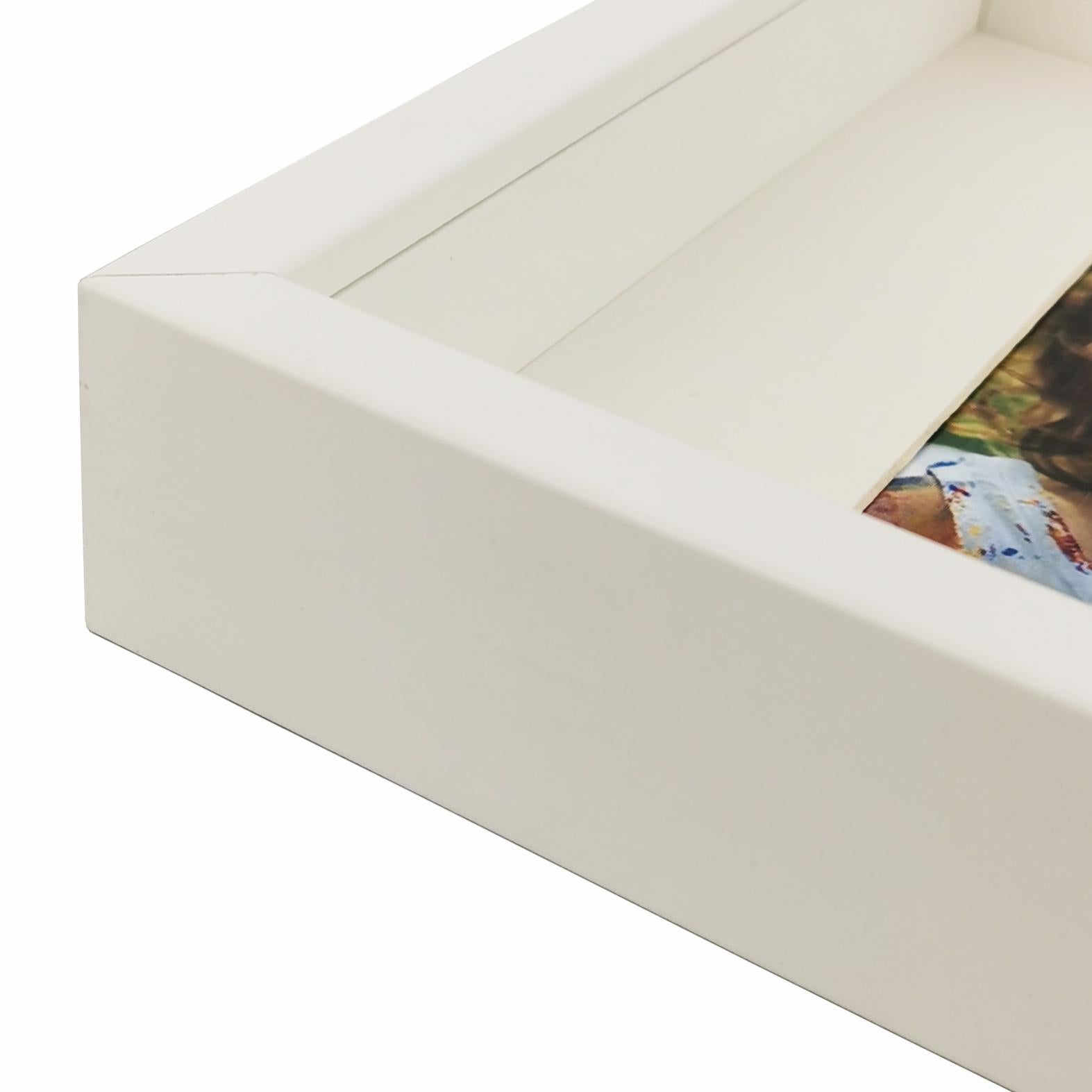 VARIANTO35 Cornice Portafoto Profonda Nera Opaca 60x80 Cm Con Passepartout - Ideale Per Oggetti 3D, Maglie E Poster - Made In Germany