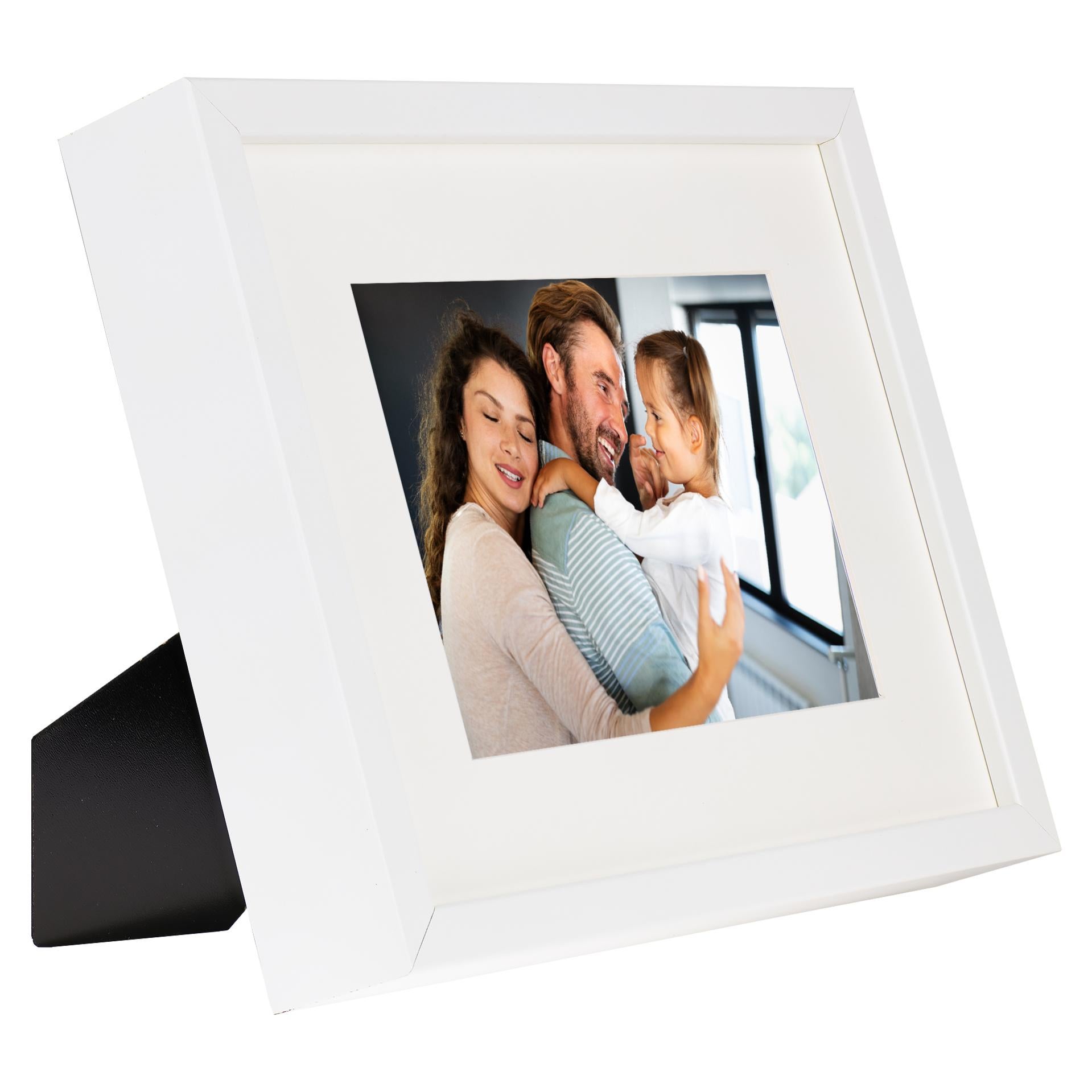 Portafoto Olistic 57, Poliresina, Vetro, Beige, 20,5x2x25,5 cm