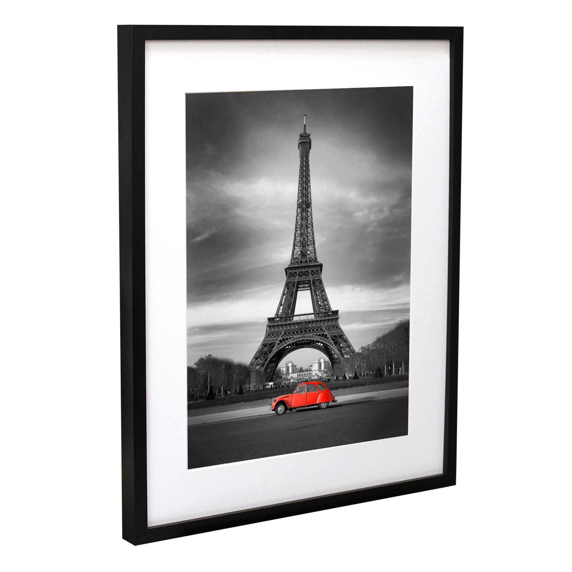 Cadre photo 40x50 cm poster Pendaison avec passe-partout 30x40 A3 cm Noir