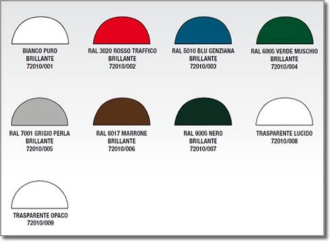 ANTI RUST SMALTO ANTI RUGGINE BRILLANTE VARI COLORI ECO SERVICE DA 400 ...