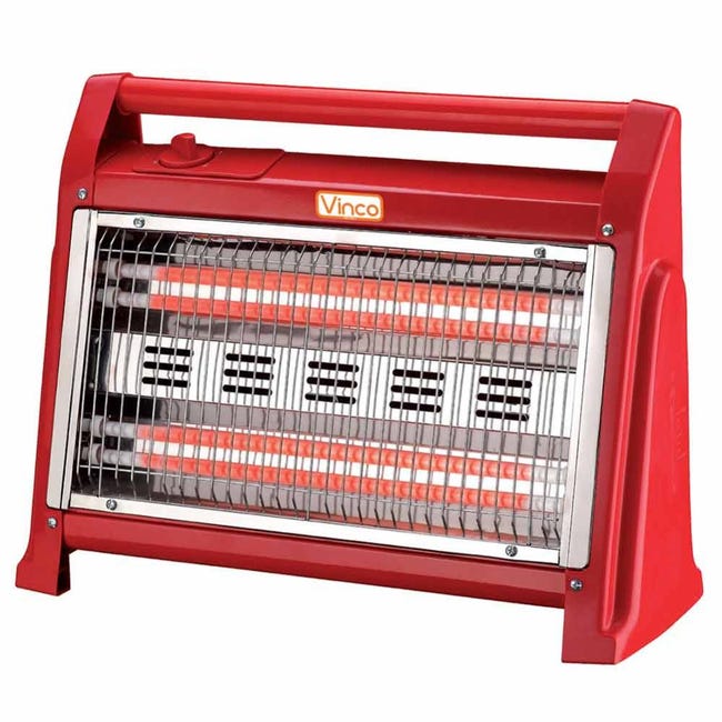 Stufa Elettrica Riscaldatore Al Quarzo Da Parete Areyo, 1200 W - Foto 4