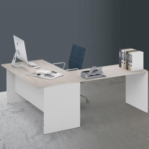 Scrivania Angolare per Computer con Supporto per Monitor, Scrivania Po Scrivania Angolare per Computer con Supporto per Monitor, Scrivania Po