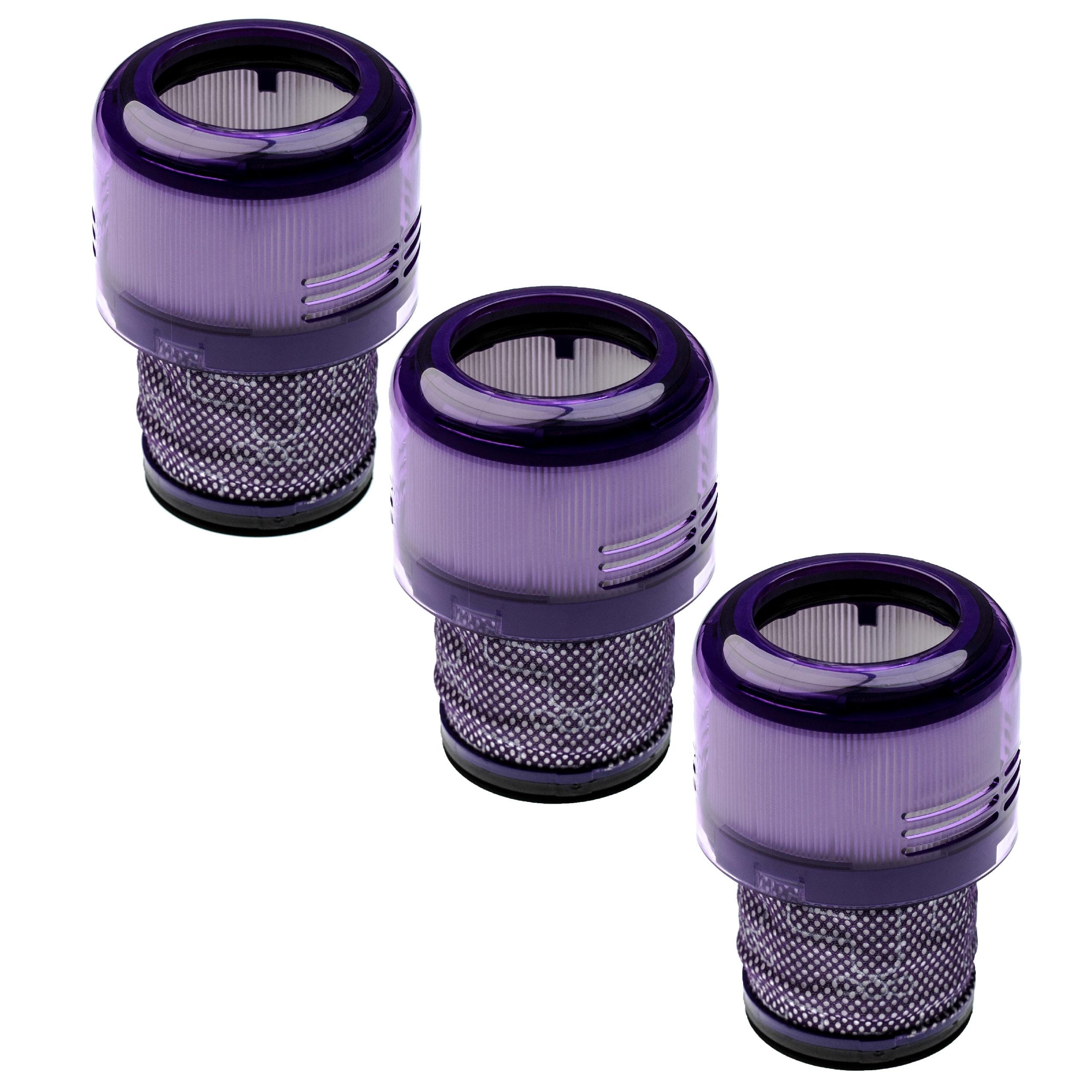 Vhbw Kit de 3x Filtres d'aspirateur compatible avec Dyson V15 Detect  Complete aspirateur sans-fil - Filtre anti-saleté