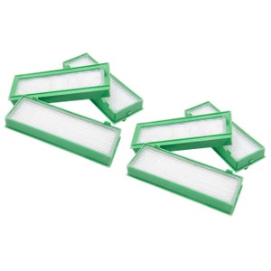 2x Filtro per aspirapolvere Vorwerk folletto - filtro HEPA, bianco / verde