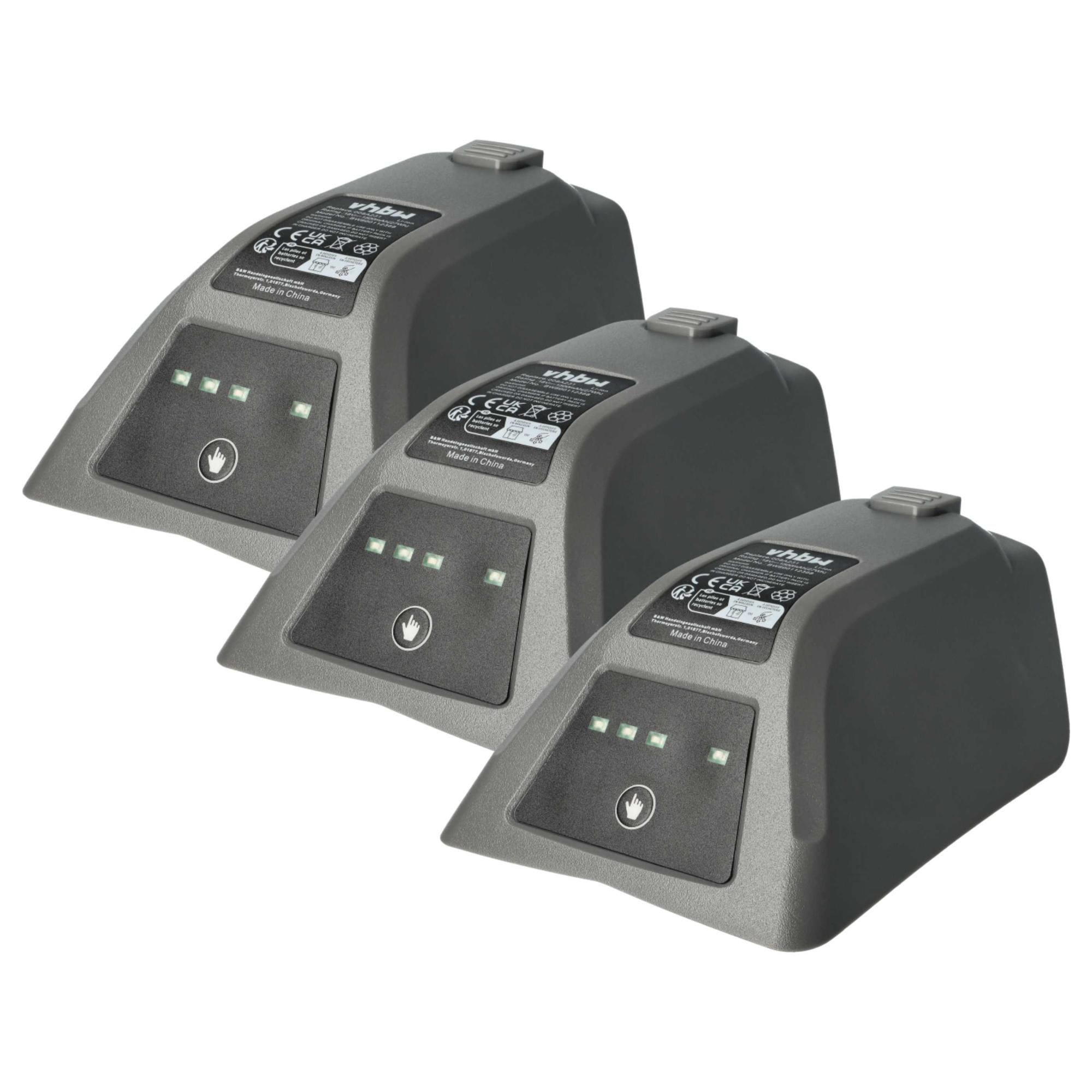 Vhbw 3x Akkus Kompatibel Mit Sennheiser Headsets (A200, HDI 380, HDR6 Etc.) – 60 MAh, 2,4 V, NiMH