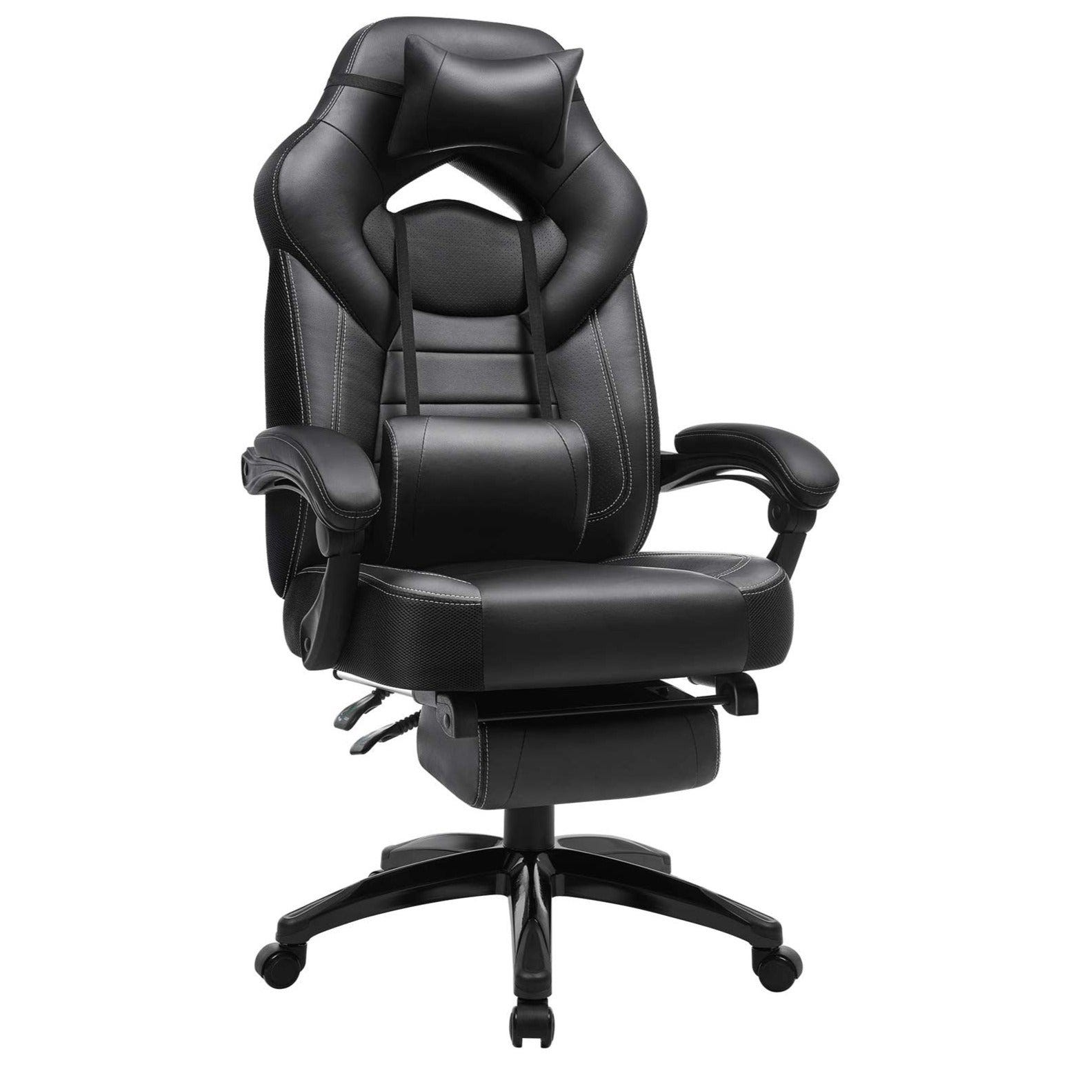 Chaise de Gaming, chaise gamer avec dossier ergonomique, appui-tête  réglable et
