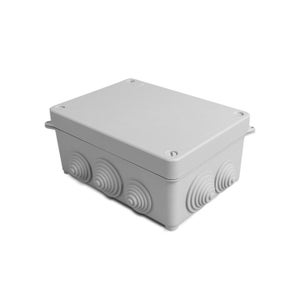 Boîte de Jonction Étanche, Boîtier de Projet ABS Coffret Électrique Étanche  IP65 Boite Étanche Électrique Exterieur 20 x 12 x 5,5 cm pour les