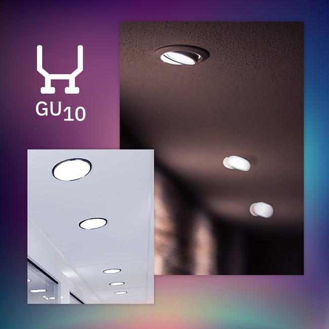 Ampoule LED connectée GU10 Spot 5W Variation de couleur et luminosité