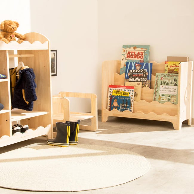 Libreria Infantil Textil Estilo Montessori estampado Animals