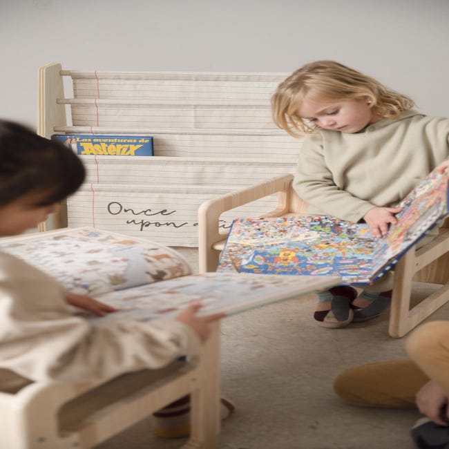 Libreria Infantil Textil Estilo Montessori estampado Africa