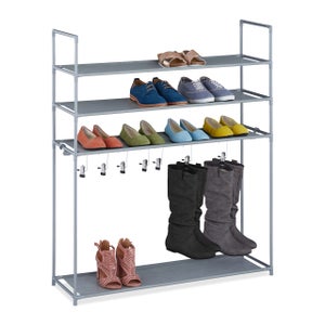 Moderno Scarpiera salvaspazio,Mobile per scarpe Trasparente 84x32x88,5 cm  in PP -78042