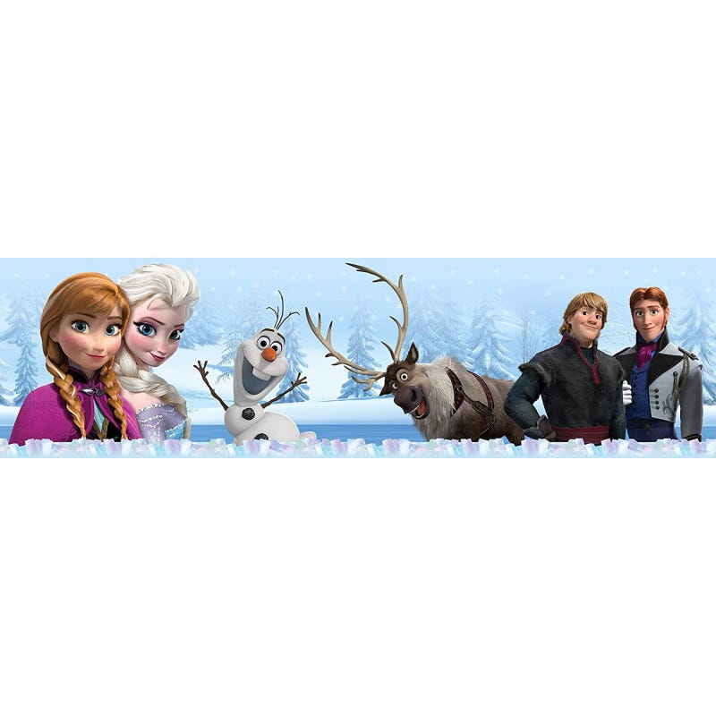 Tableau Disney - la reine des neiges - Anna, Elsa, Kristoff, Olaf