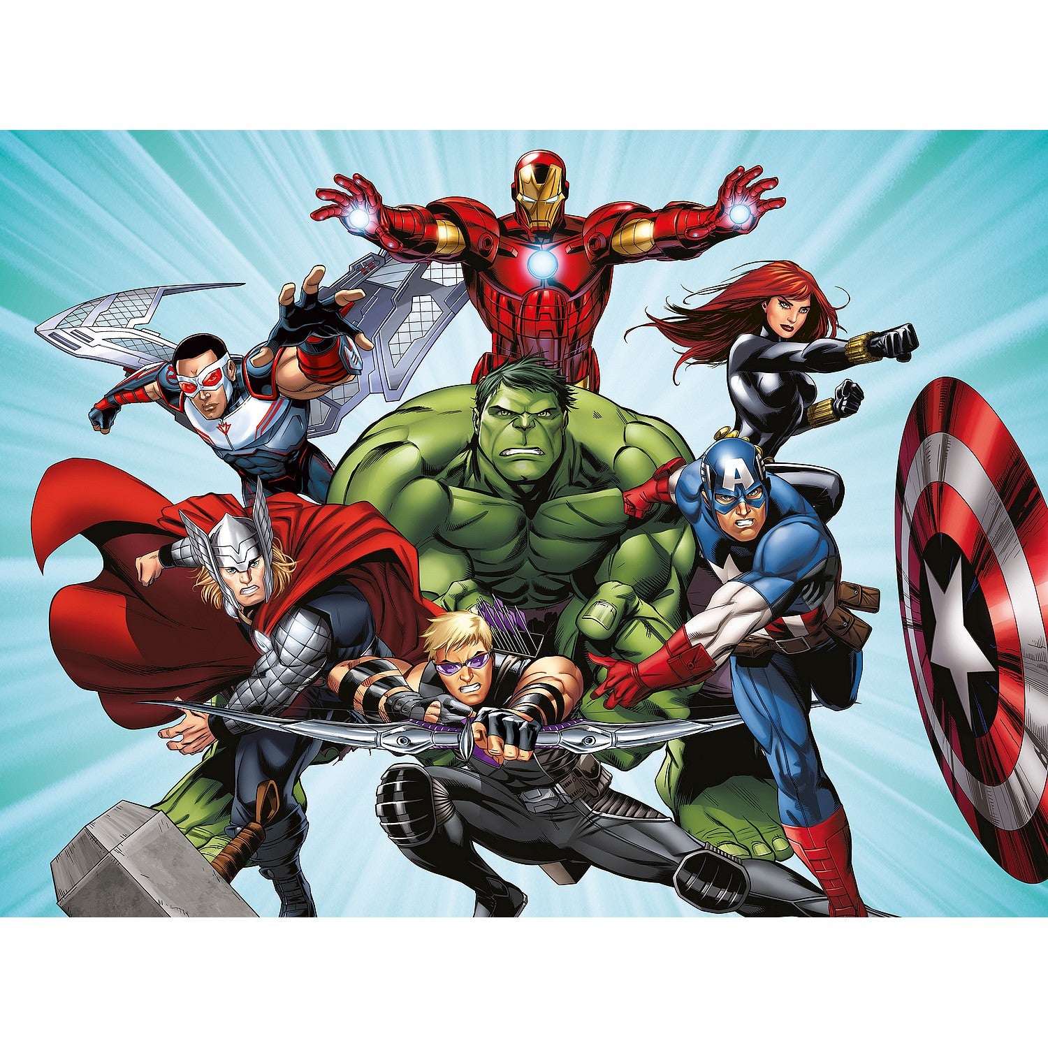 Papier peint intissé - Disney- La bande Marvel Avengers 360 cm x 270 cm