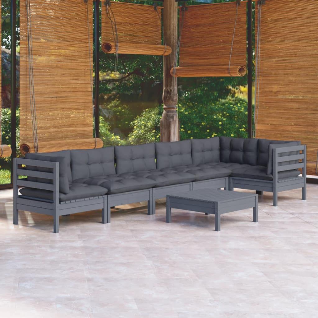 VidaXL Set Divani Da Giardino 2 Pezzi In Legno Di Acacia Con Cuscini - Panca E Tavolino - 2