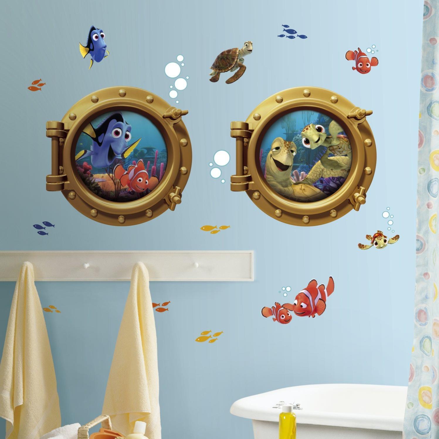 Stickers Geant Nemo Hublot Disney Leroy Merlin