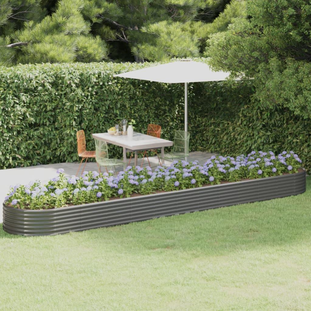 Letto Giardino Acciaio Zincato 114x40x68 cm Grigio vidaXL | Leroy Merlin