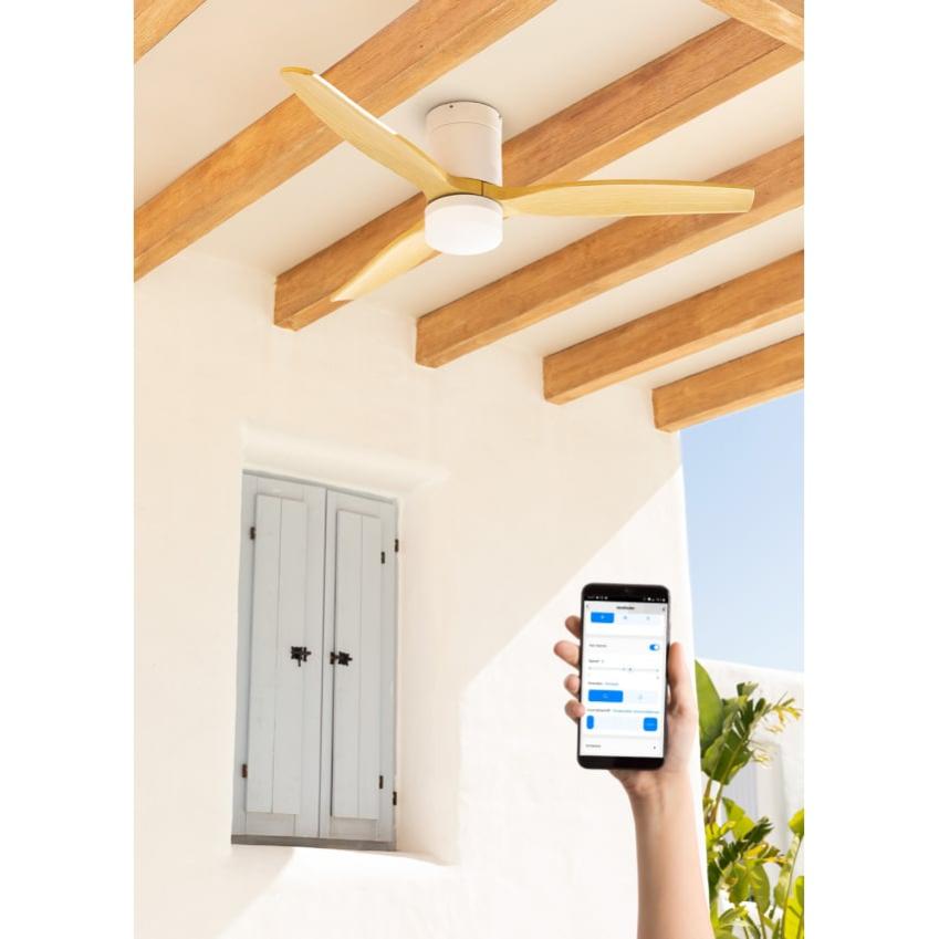Ventilateur Plafond CREATE Avec Lumière - Moteur DC 40W Silencieux, Ø132cm
