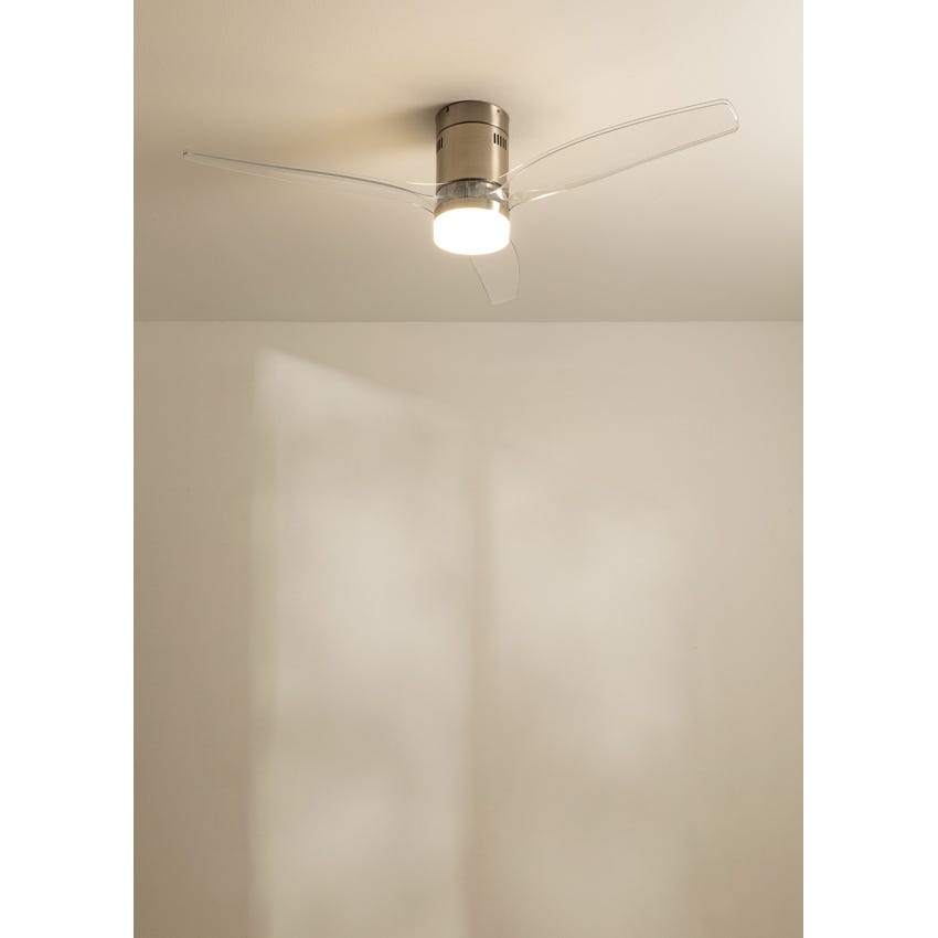 Ventilador De Techo 40w Silencioso Ø132cm, Blanco- Mimbre- Con Luz- Wifi +  Mando A Distancia, Create - Wind Rattan con Ofertas en Carrefour