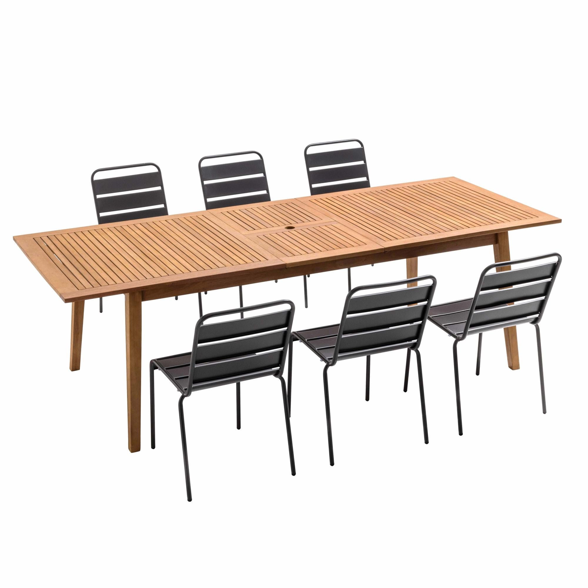 Carillon éolien En Bois Et Acier Inoxydable - 6 Tubes, 65 Cm De Haut - Décoration Jardin Ou Intérieur, Son Apaisant - 9