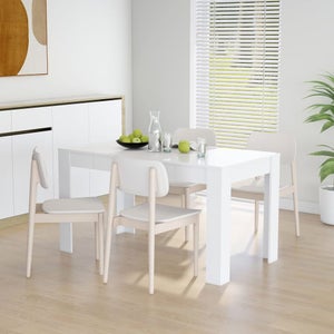 Table à manger design blanche ovale L169 cm HALIA - Miliboo